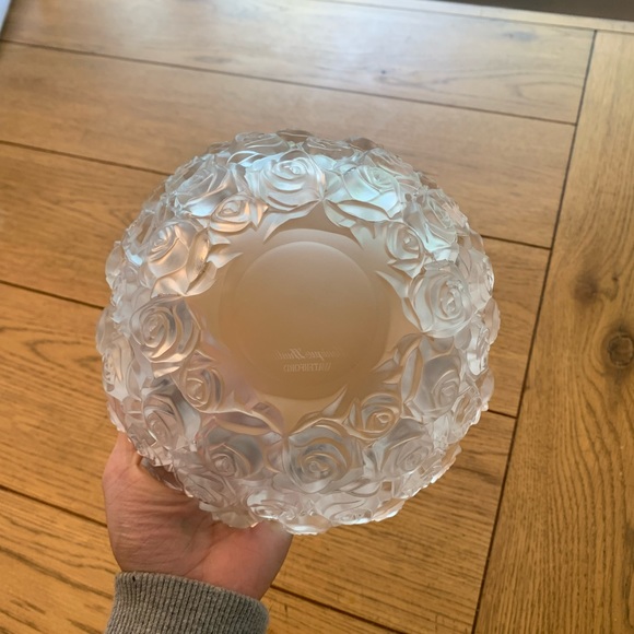 Monique Lhuillier by Waterford Crystal Sunday Rose bowl - Picture 2 of 5